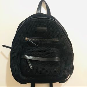 Topshop mesh black backpack